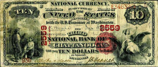 $10 3rd NB Chattanooga Ch2559 1875